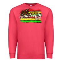 Cardinal juneteenth 1865 with crown flag Premium Sweatshirt - texasbilliewilder