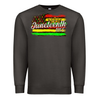 Smoke juneteenth 1865 with crown flag Premium Sweatshirt - texasbilliewilder