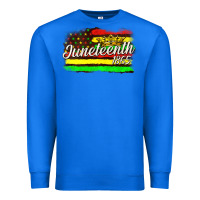 True Royal juneteenth 1865 with crown flag Premium Sweatshirt - texasbilliewilder