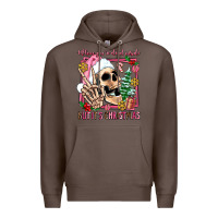Coffee when you're dead inside but it's christmas Premium Hoodie - AdoDesignShop