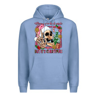 Colony Blue when you're dead inside but it's christmas Premium Hoodie - AdoDesignShop