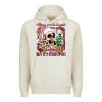 Oatmeal Heather when you're dead inside but it's christmas Premium Hoodie - AdoDesignShop