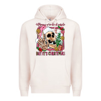 Pale Pink when you're dead inside but it's christmas Premium Hoodie - AdoDesignShop