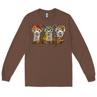 Chestnut 3 alpacas Long Sleeve Tee - BarkalooDesign