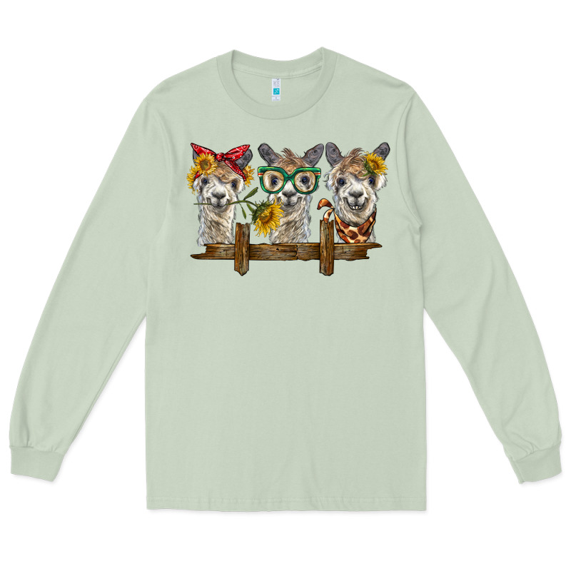 3 Alpacas Long Sleeve Tee by BarkalooDesign | Teevron