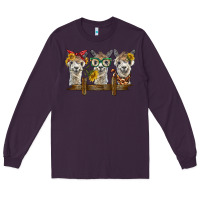 Plum 3 alpacas Long Sleeve Tee - BarkalooDesign