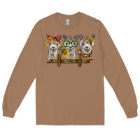 Toasted Coconut 3 alpacas Long Sleeve Tee - BarkalooDesign