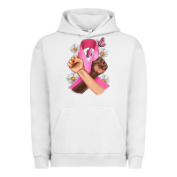 Pigment Lunar Rock Breast Cancer Fist Daisy Butterfly Urban Hoodie - Artiststas