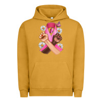 Pigment Peanut Butter Breast Cancer Fist Daisy Butterfly Urban Hoodie - Artiststas