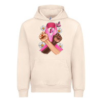 Sandshell Breast Cancer Fist Daisy Butterfly Urban Hoodie - Artiststas