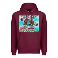 Burgundy just a girl who loves camping Premium Hoodie - JahusDesignShop