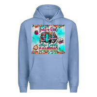 Colony Blue just a girl who loves camping Premium Hoodie - JahusDesignShop