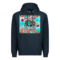 Navy just a girl who loves camping Premium Hoodie - JahusDesignShop