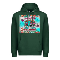 Sports Green just a girl who loves camping Premium Hoodie - JahusDesignShop