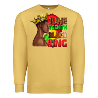 Antique Gold juneteenth black king Premium Sweatshirt - texasbilliewilder