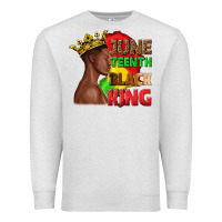 Oatmeal Heather juneteenth black king Premium Sweatshirt - texasbilliewilder