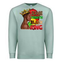 Seafoam juneteenth black king Premium Sweatshirt - texasbilliewilder
