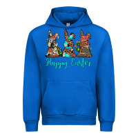 Cobalt happy easter leopard cowhide turquoise cactus bunny's Urban Hoodie - JahusDesignShop