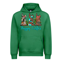 Emerald happy easter leopard cowhide turquoise cactus bunny's Urban Hoodie - JahusDesignShop