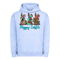 Pigment Grape Ice happy easter leopard cowhide turquoise cactus bunny's Urban Hoodie - JahusDesignShop
