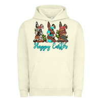 Pigment Pistachio happy easter leopard cowhide turquoise cactus bunny's Urban Hoodie - JahusDesignShop
