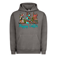 Pigment Tornado happy easter leopard cowhide turquoise cactus bunny's Urban Hoodie - JahusDesignShop