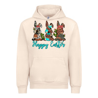 Sandshell happy easter leopard cowhide turquoise cactus bunny's Urban Hoodie - JahusDesignShop