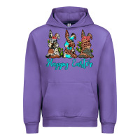 Tulip happy easter leopard cowhide turquoise cactus bunny's Urban Hoodie - JahusDesignShop