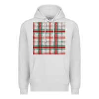 Dove Grey christmas plaid seamless pattern Premium Hoodie - BundleAndBundleShop