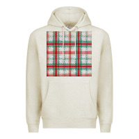 Oatmeal Heather christmas plaid seamless pattern Premium Hoodie - BundleAndBundleShop