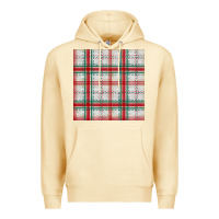 Pina Colada christmas plaid seamless pattern Premium Hoodie - BundleAndBundleShop