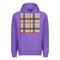 Christmas Plaid Seamless Pattern Premium Hoodie | Teevron