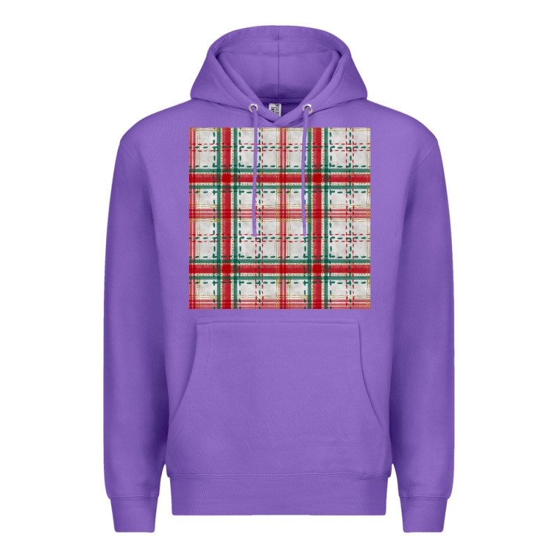Christmas Plaid Seamless Pattern Premium Hoodie by BundleAndBundleShop | Teevron