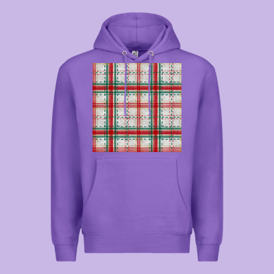 Christmas Plaid Seamless Pattern Premium Hoodie Designed By Bundleandbundleshop