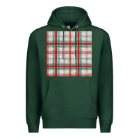 Sports Green christmas plaid seamless pattern Premium Hoodie - BundleAndBundleShop