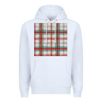 White christmas plaid seamless pattern Premium Hoodie - BundleAndBundleShop