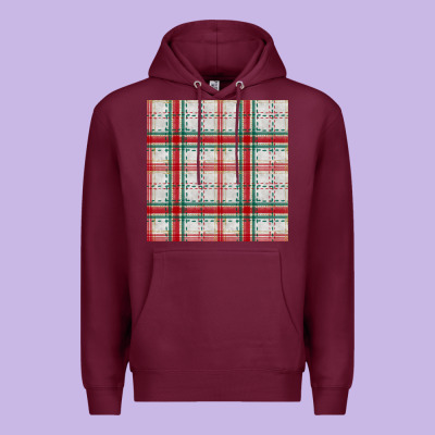 Christmas Plaid Seamless Pattern Premium Hoodie Designed By Bundleandbundleshop