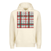 Sandshell christmas plaid seamless pattern Premium Hoodie - BundleAndBundleShop