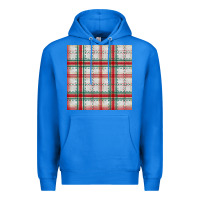 True Royal christmas plaid seamless pattern Premium Hoodie - BundleAndBundleShop