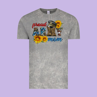 Proud Army Mom Vintage Tee Designed By Artiststas
