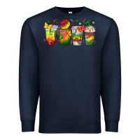 Navy juneteenth coffee cups Premium Sweatshirt - texasbilliewilder