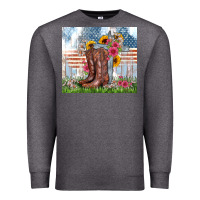 Charcoal Heather christian western Premium Sweatshirt - Zillion Design Studio