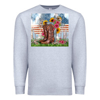 Heather Grey christian western Premium Sweatshirt - Zillion Design Studio
