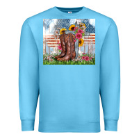 Ocean Blue christian western Premium Sweatshirt - Zillion Design Studio