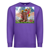 Purple christian western Premium Sweatshirt - Zillion Design Studio
