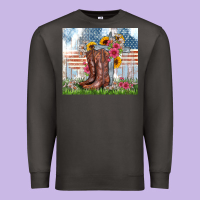 Christian Western Premium Sweatshirt Designed By Zillion Design Studio