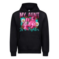 Black Breast Cancer My Aunt İs A Fighter Urban Hoodie - Artiststas