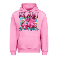 Fuchsia Pink Breast Cancer My Aunt İs A Fighter Urban Hoodie - Artiststas