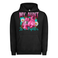 Pigment Black Breast Cancer My Aunt İs A Fighter Urban Hoodie - Artiststas