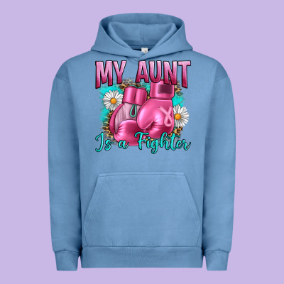Breast Cancer My Aunt İs A Fighter Urban Hoodie Designed By Artiststas